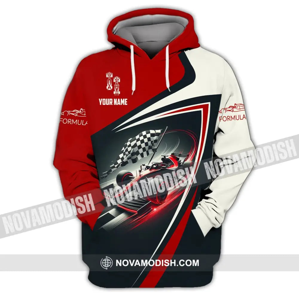 Man Shirt Custom Name Formula One F1 T-Shirt Hoodie Long Sleeve / S T-Shirt
