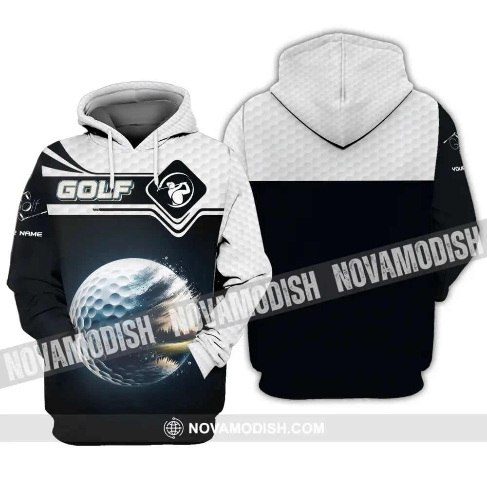 Man Shirt Custom Name Golf Gift For Lover Player Hoodie / S T-Shirt