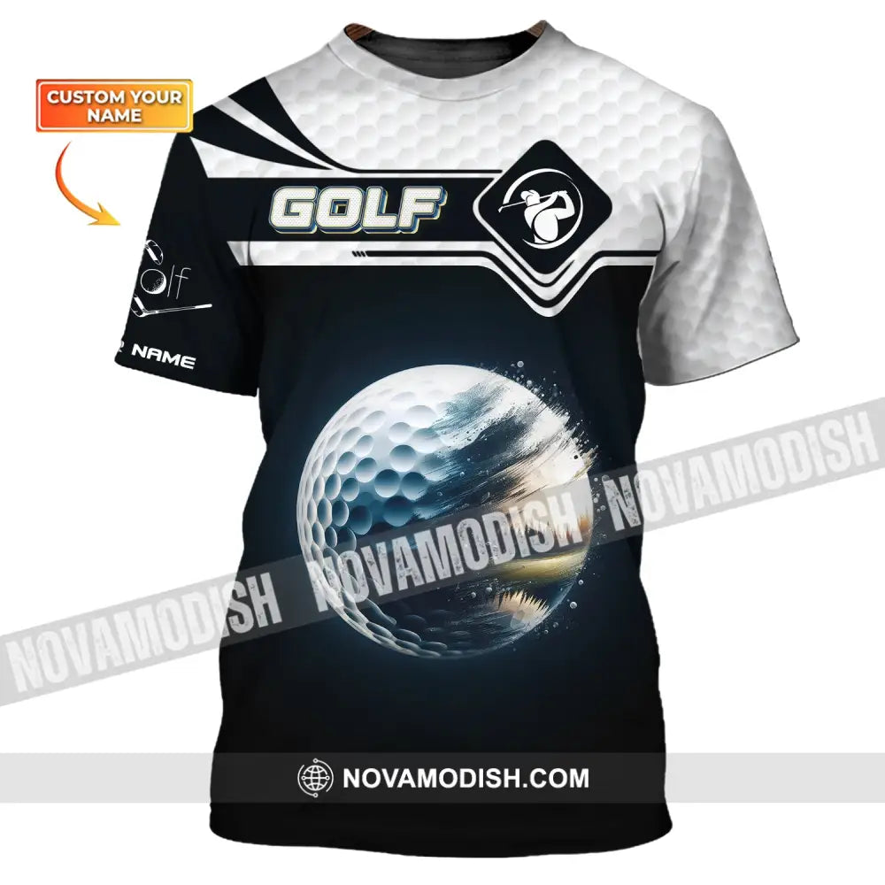 Man Shirt Custom Name Golf Gift For Lover Player T-Shirt