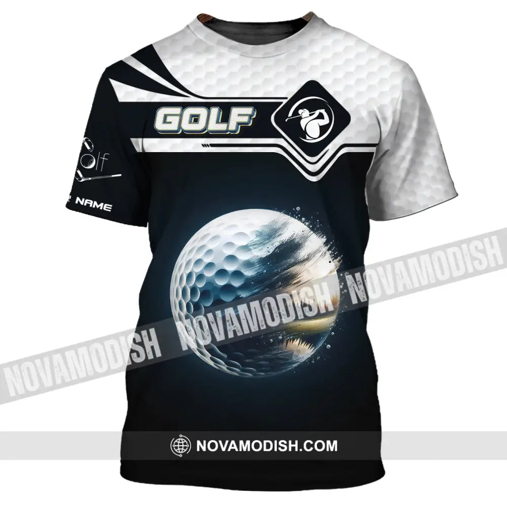 Man Shirt Custom Name Golf Gift For Lover Player T-Shirt / S