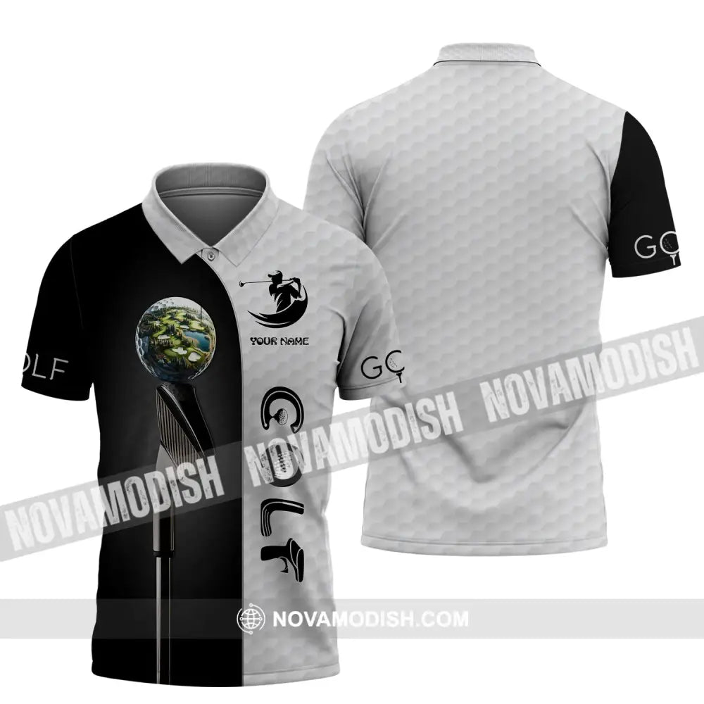 Man Shirt Custom Name Golf Player Gift For Lover Polo / S T-Shirt