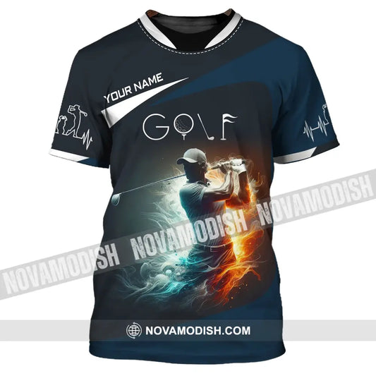 Man Shirt Custom Name Golf T-Shirt For Club Gift Lovers / S T-Shirt