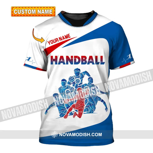 Man Shirt Custom Name Handball Player Hoodie Polo Long Sleeve T-Shirt