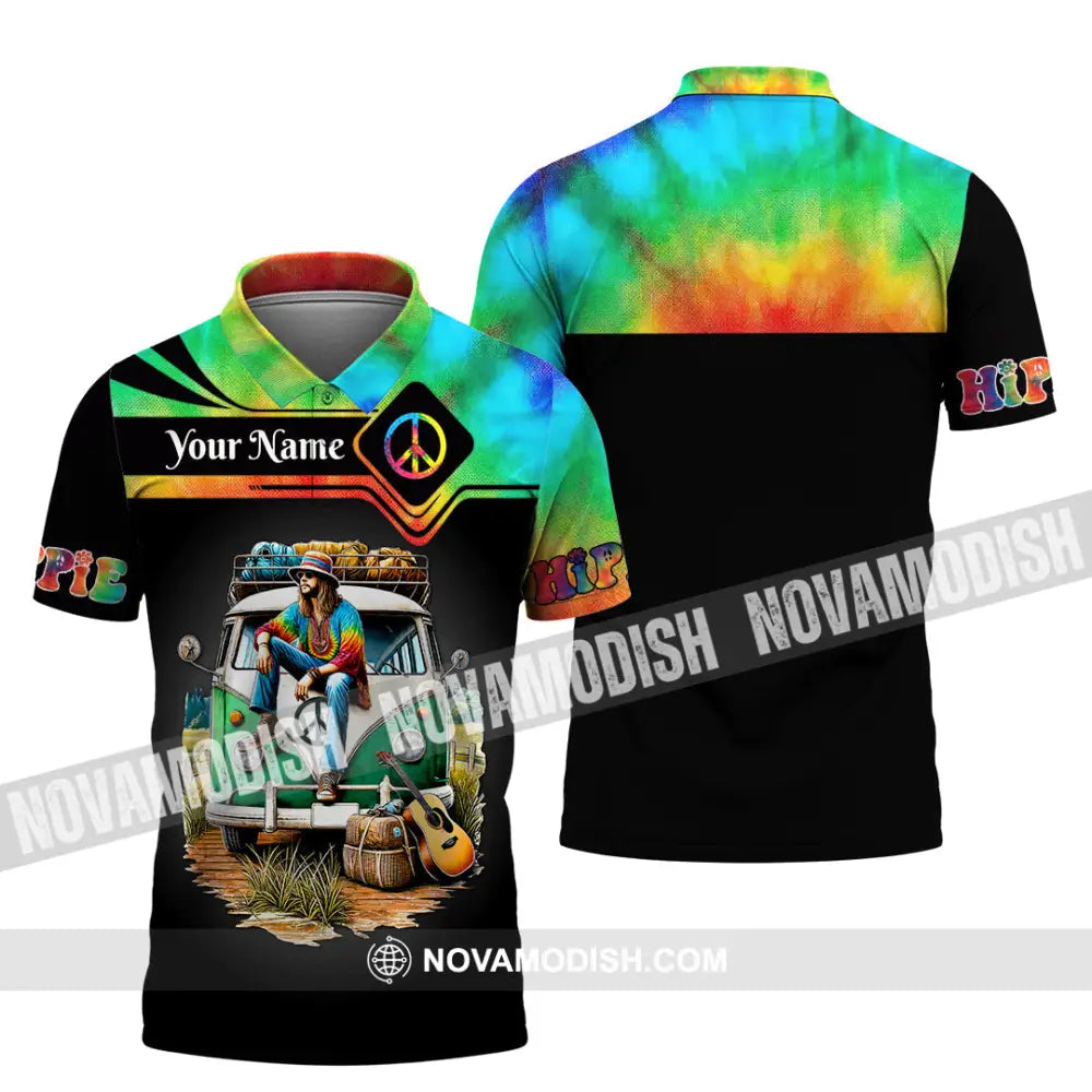 Man Shirt Custom Name Hippie T-Shirt Hoodie Long Sleeve Retro Clothing Polo / S T-Shirt