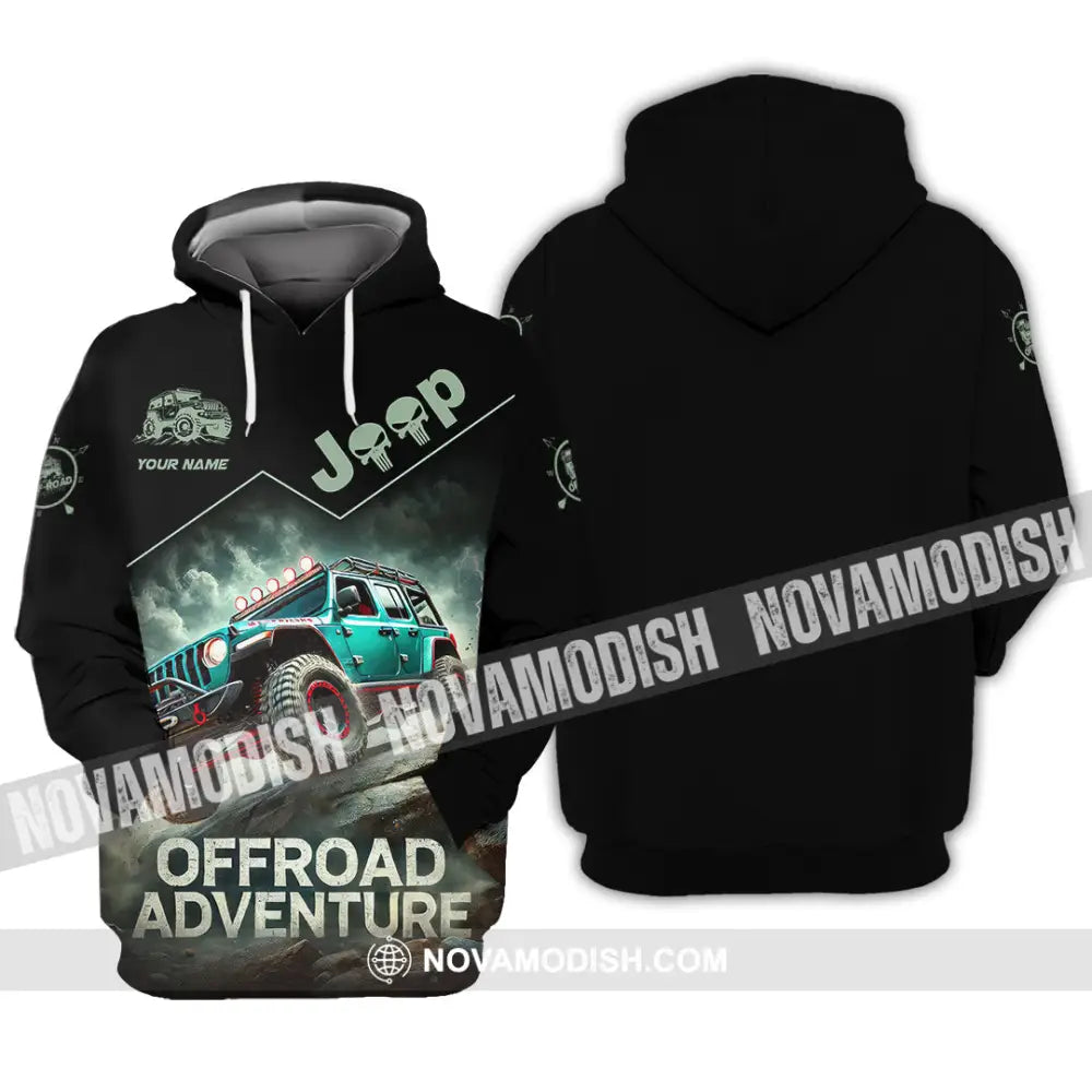 Man Shirt Custom Name Jeep Lover Gift Polo Long Sleeve Hoodie / S T-Shirt