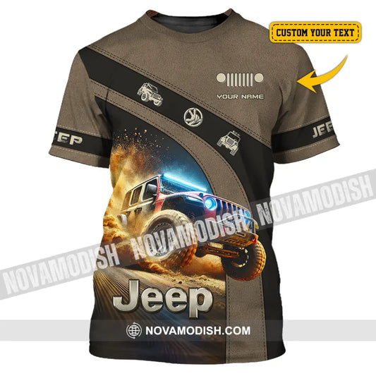 Man Shirt Custom Name Jeep Lover Gift Polo Long Sleeve Hoodie T-Shirt