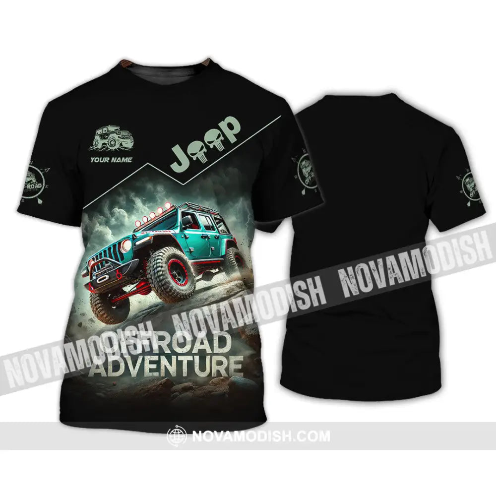 Man Shirt Custom Name Jeep Lover Gift Polo Long Sleeve Hoodie T-Shirt / S T-Shirt