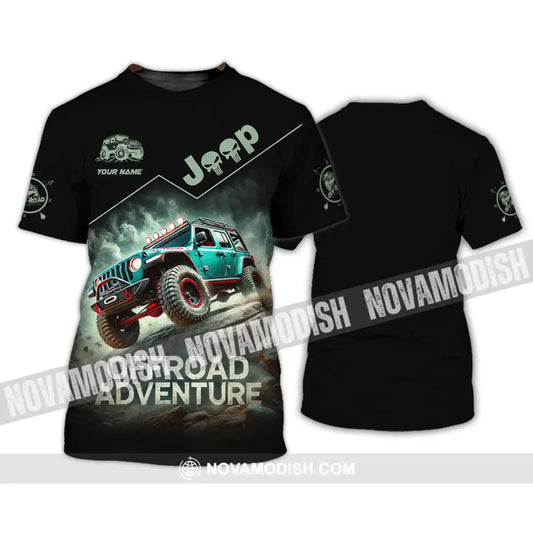 Man Shirt Custom Name Jeep Lover Gift Polo Long Sleeve Hoodie T-Shirt / S T-Shirt