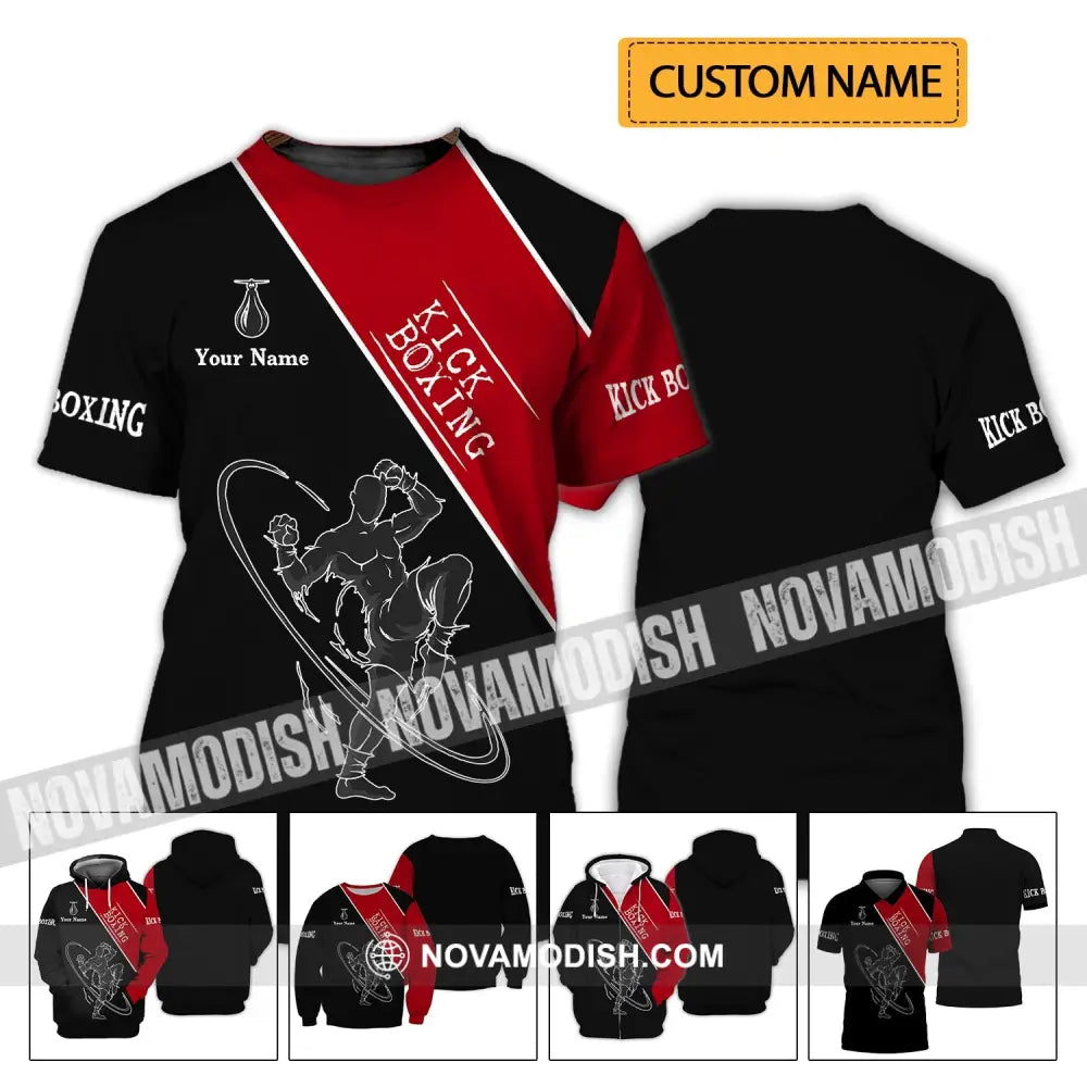 Man Shirt - Custom Name Shirt - Kick Boxing Shirt T-shirt