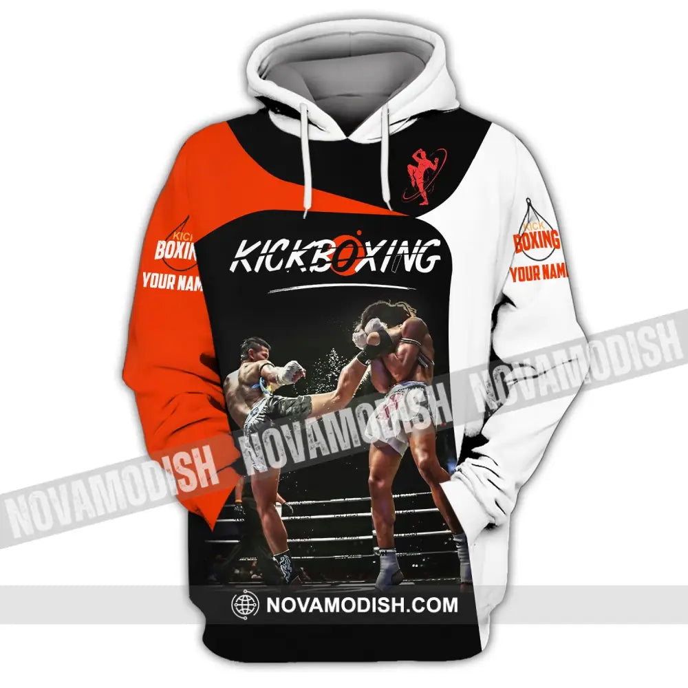 Man Shirt Custom Name Kickboxing Hoodie Polo Long Sleeve / S T-Shirt