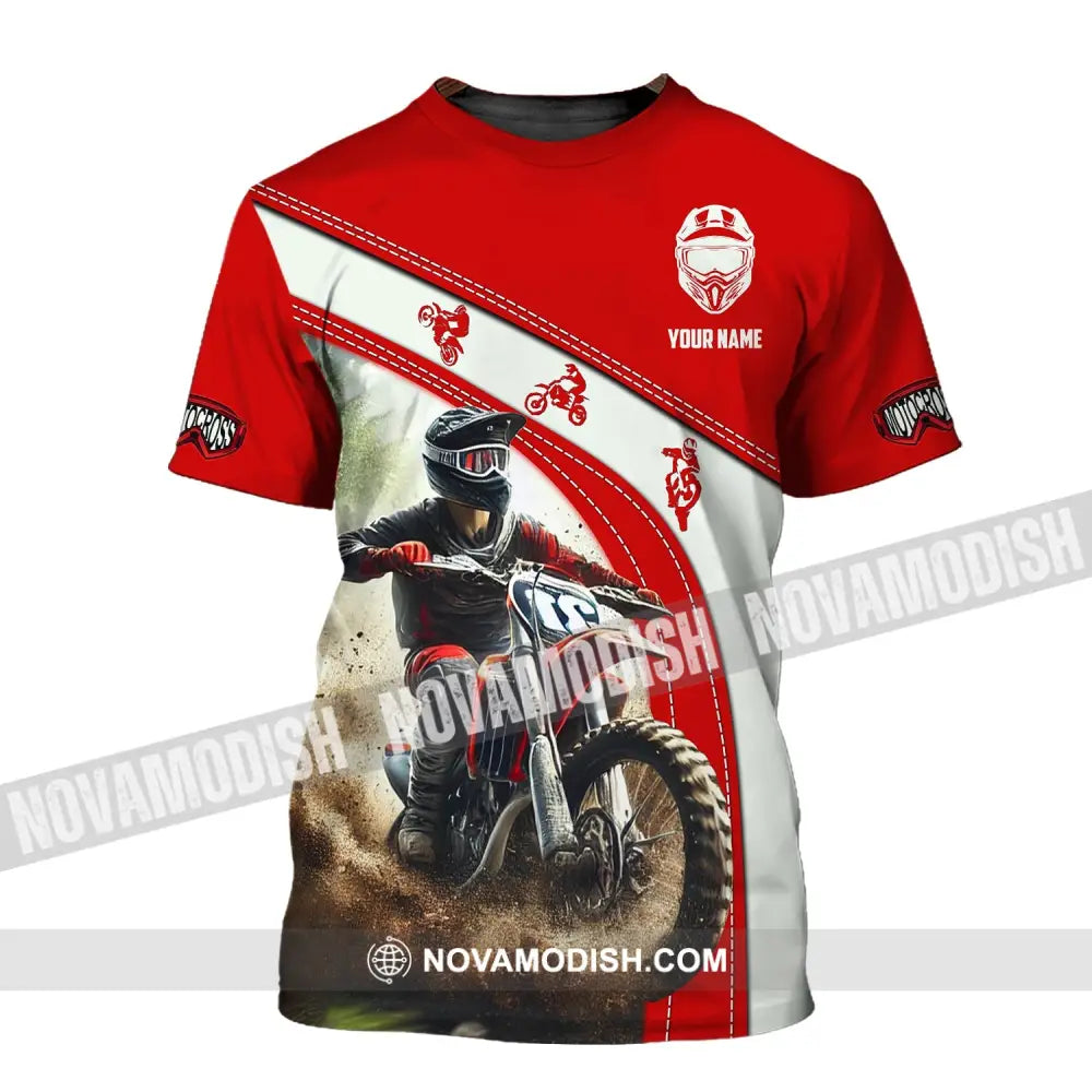 Man Shirt Custom Name Mountain Bike Polo Long Sleeve Gift Yn240803 T-Shirt / S T-Shirt