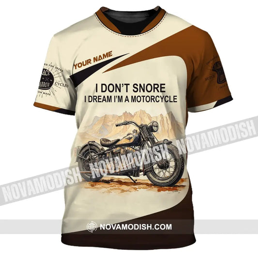 Man Shirt Custom Name Motorcycle Love T-Shirt Hoodie Long Sleeve / S T-Shirt