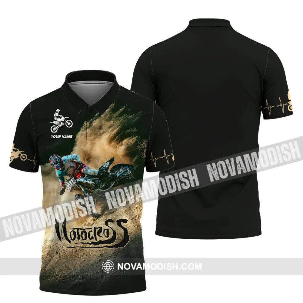 Man Shirt Custom Name Motorcycle Shirt Motorcycle Lover Hoodie Shirt Polo Long Sleeve Shirt Polo Shirt / S T-shirt