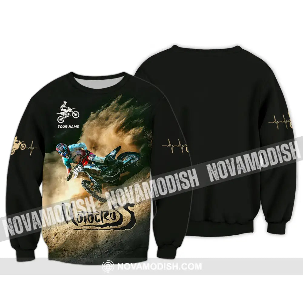 Man Shirt Custom Name Motorcycle Shirt Motorcycle Lover Hoodie Shirt Polo Long Sleeve Shirt Long Sleeve / S T-shirt