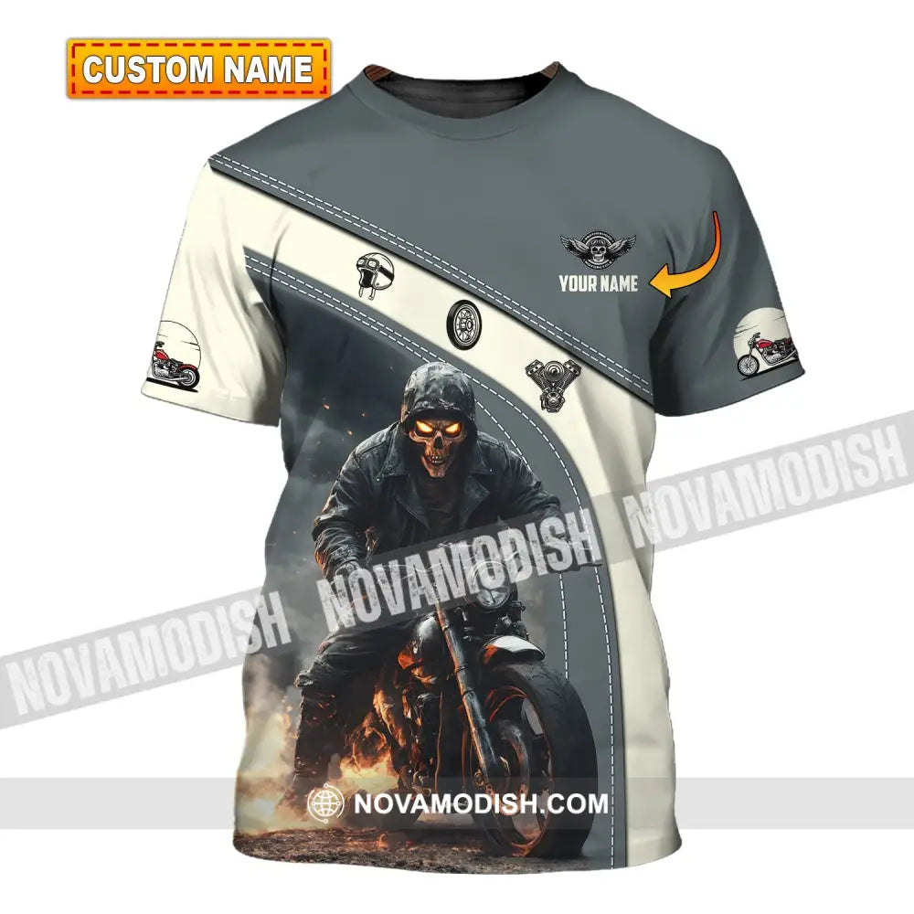 Man Shirt Custom Name Motorcycle Racing Moto Cross T-Shirt Hoodie Long Sleeve T-Shirt