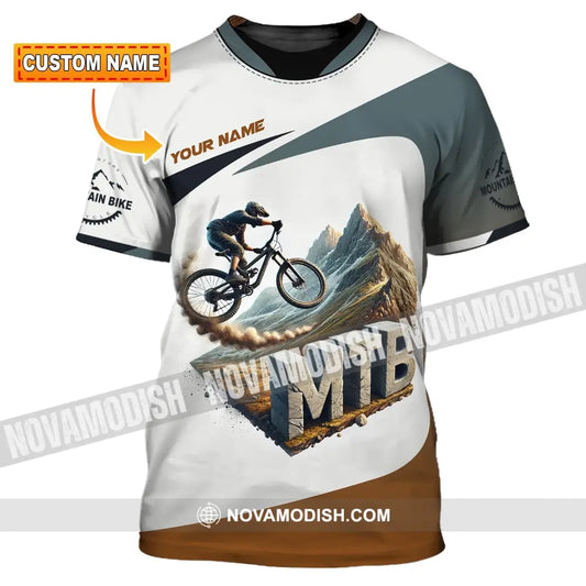 Man Shirt Custom Name Mountain Bike Lover T-Shirt T-Shirt