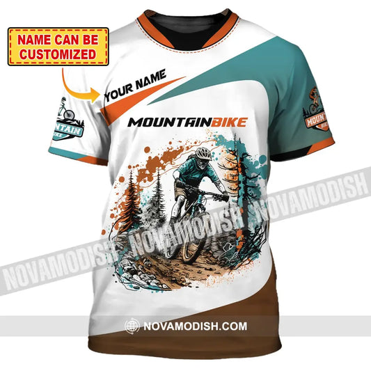 Man Shirt Custom Name Mountain Bike Lover T-Shirt T-Shirt