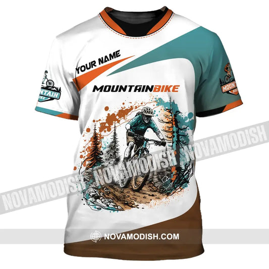 Man Shirt Custom Name Mountain Bike Lover T-Shirt / S T-Shirt