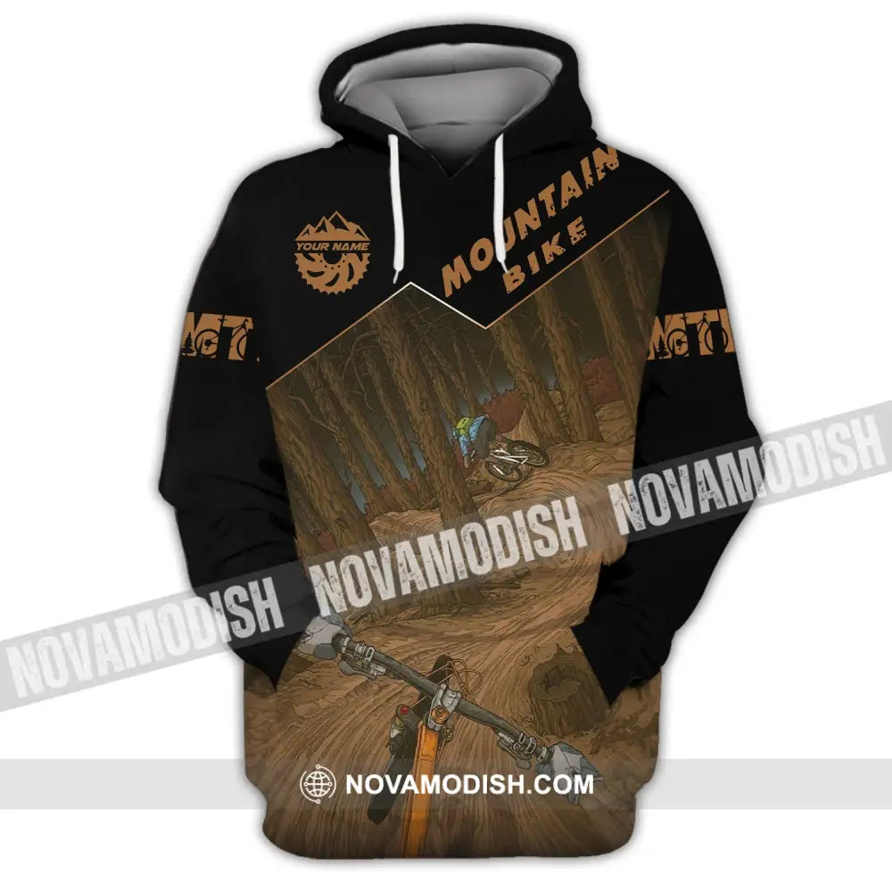 Man Shirt Custom Name Mountain Bike Polo Long Sleeve Gift Hoodie / S T-Shirt