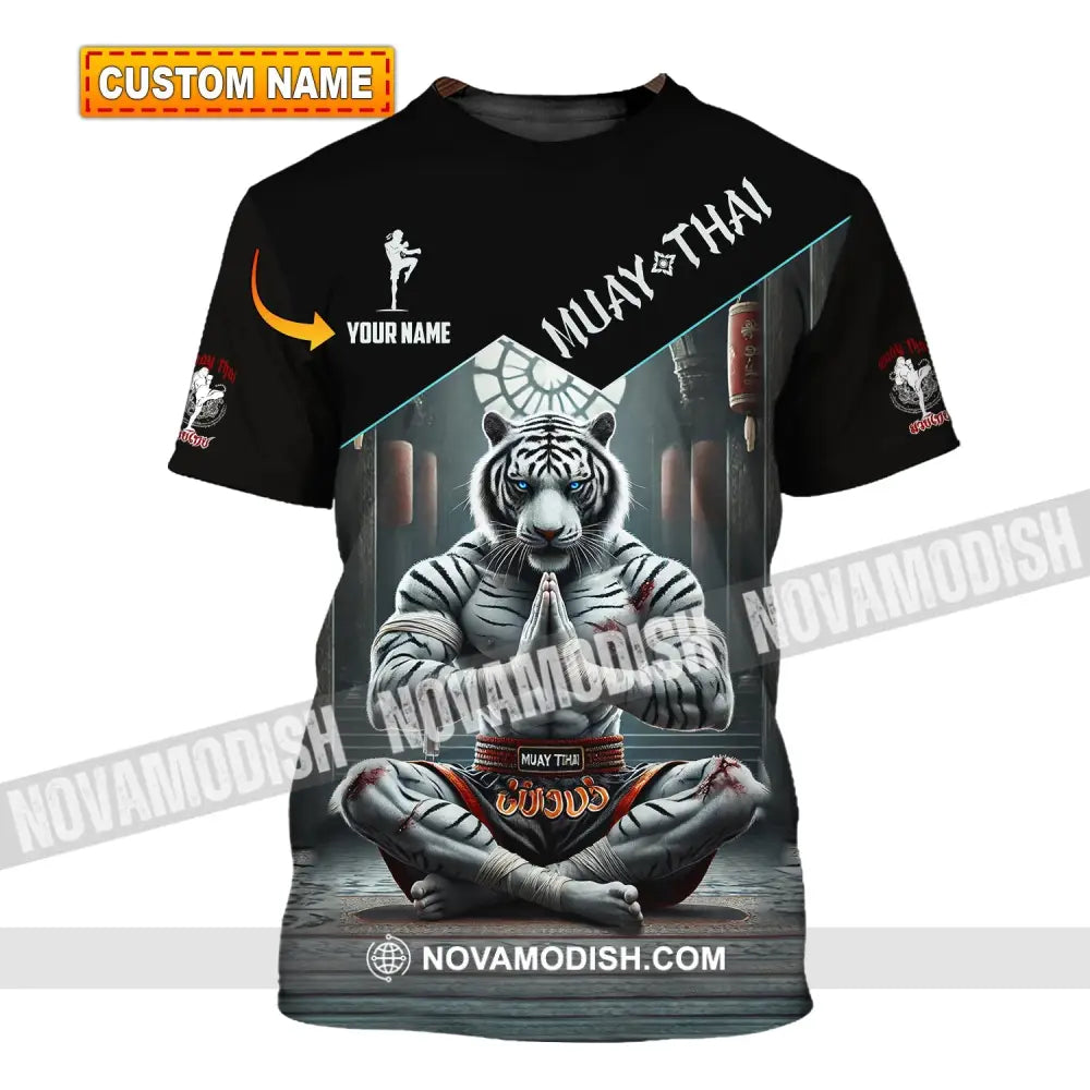 Man Shirt Custom Name Muay Thai Hoodie Polo Long Sleeve T-Shirt