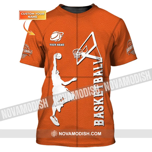 Man Shirt Custom Name T-Shirt Basketball Clothing Gift For Player / S