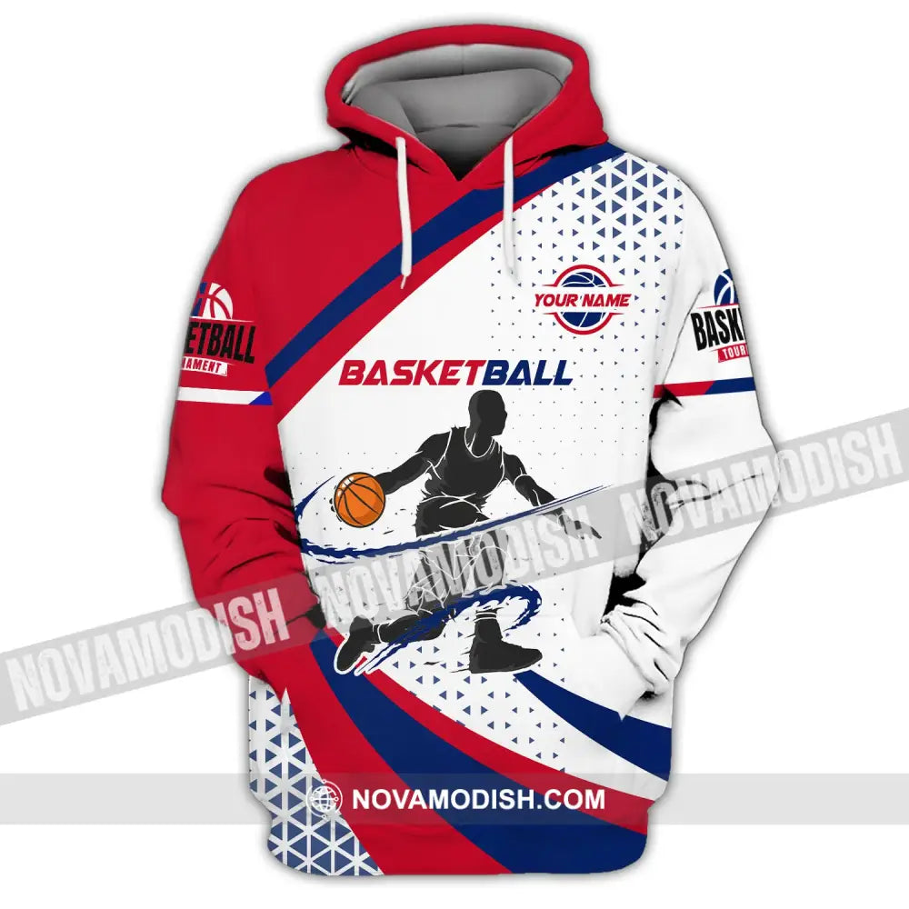 Man Shirt Custom Name T-Shirt For Basketball Player Gift Lover Hoodie / S