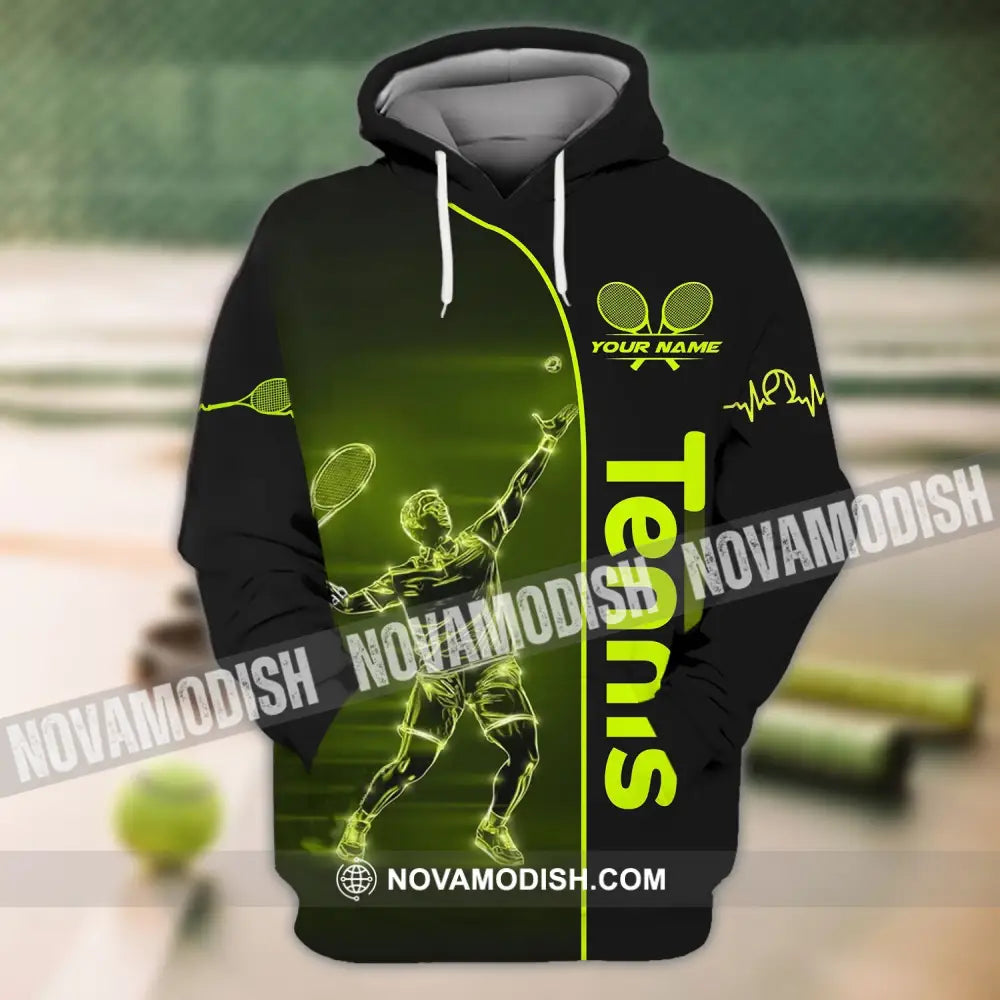 Man Shirt - Custom Name T-Shirt Tennis Lover Tennis Player Shirt T-shirt