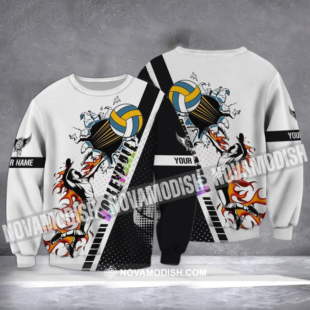 Man Shirt - Custom Name T-Shirt - Volleyball Shirt - Volleyball Clothing T-shirt