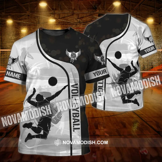 Man Shirt - Custom Name T-Shirt - Volleyball Shirt - Volleyball Clothing T-shirt