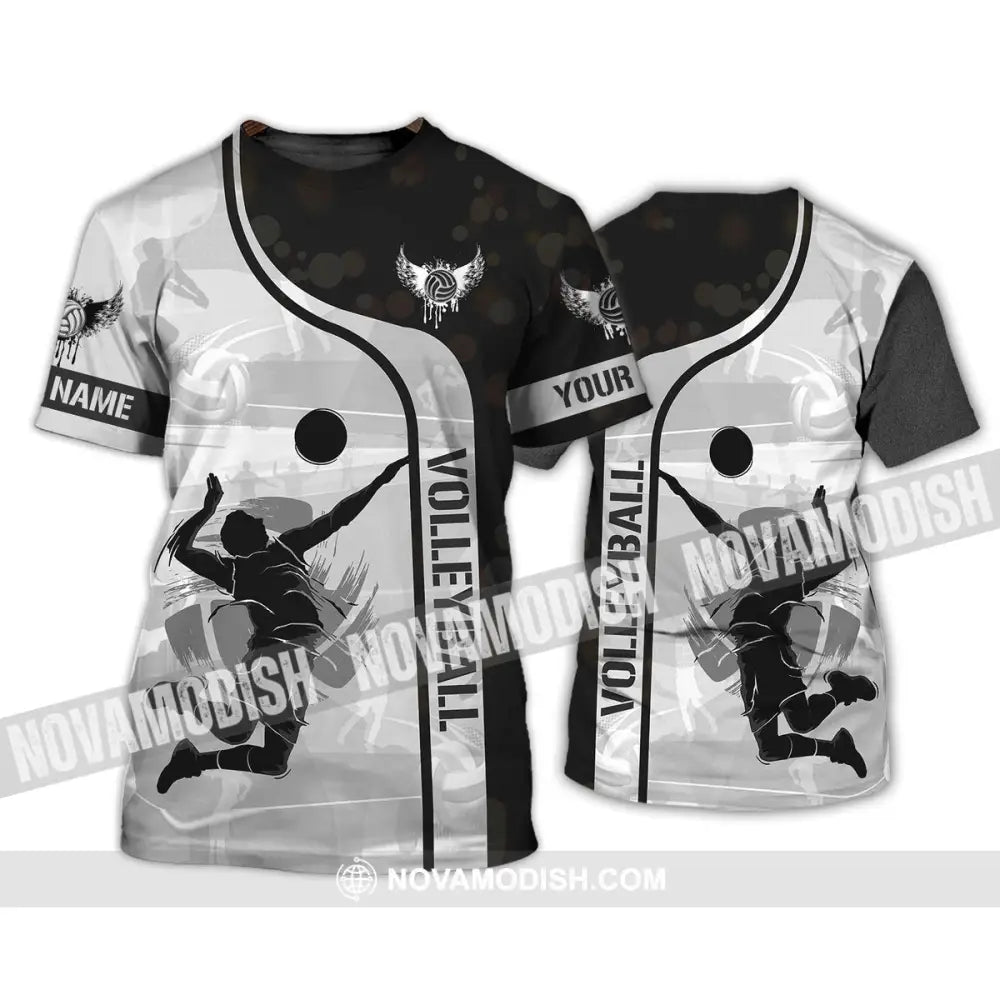 Man Shirt - Custom Name T-Shirt - Volleyball Shirt - Volleyball Clothing T-Shirt / S T-shirt
