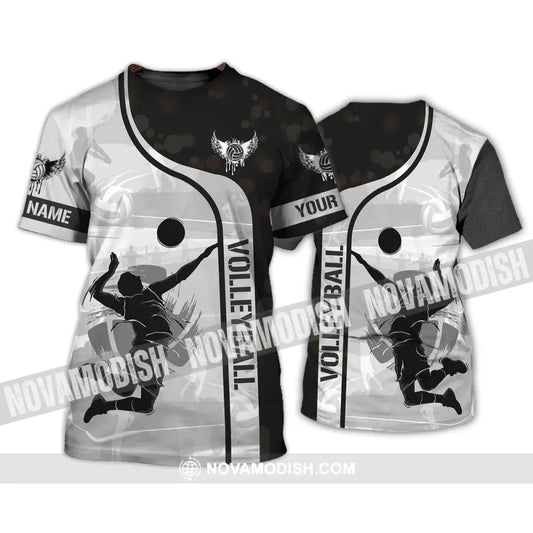 Man Shirt - Custom Name T-Shirt - Volleyball Shirt - Volleyball Clothing T-Shirt / S T-shirt