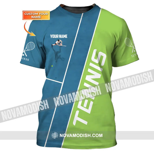 Man Shirt Custom Name Tennis Lover Gift T-Shirt Player Apparel