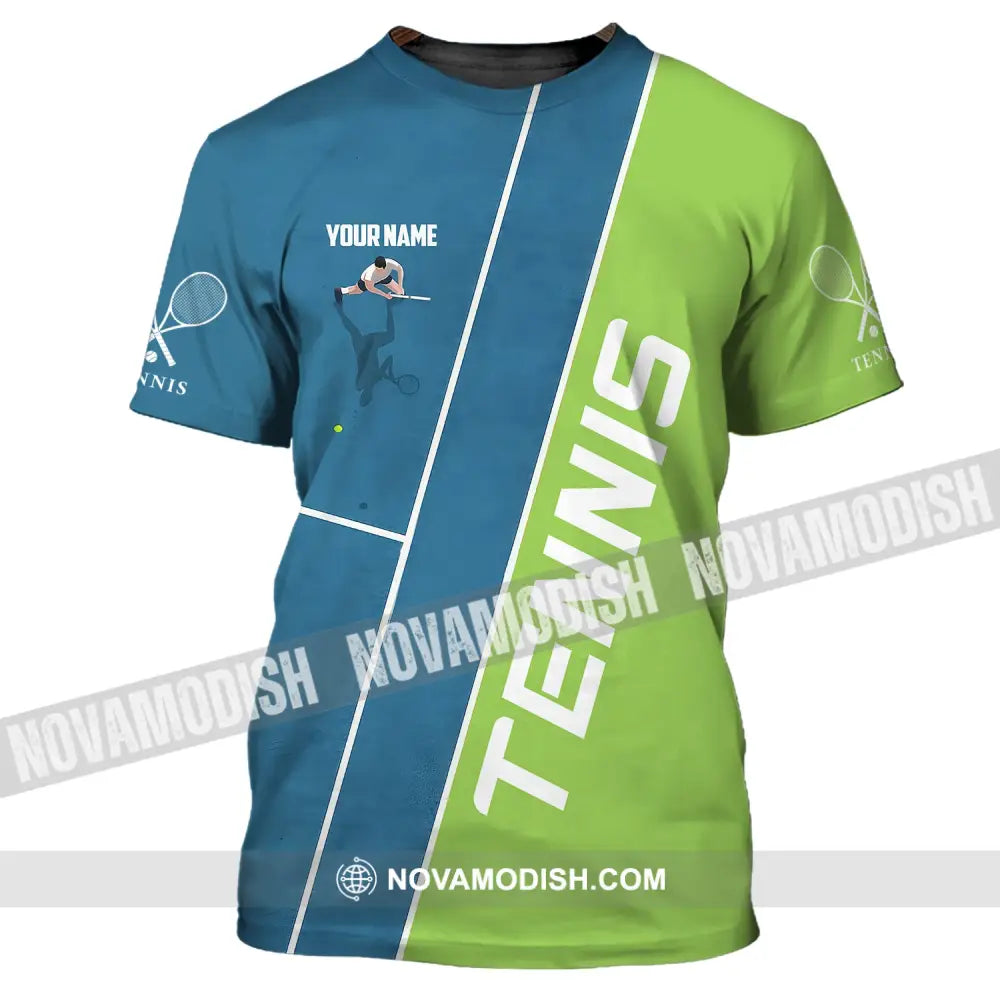 Man Shirt Custom Name Tennis Lover Gift T-Shirt Player Apparel / S