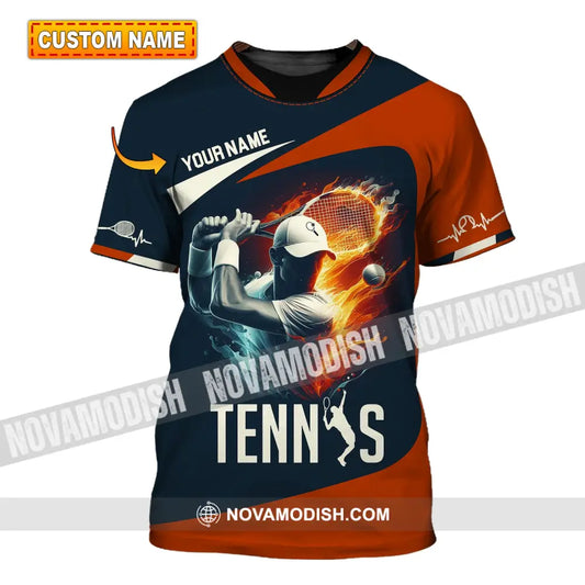 Man Shirt Custom Name Tennis Player Hoodie Polo Long Sleeve T-Shirt