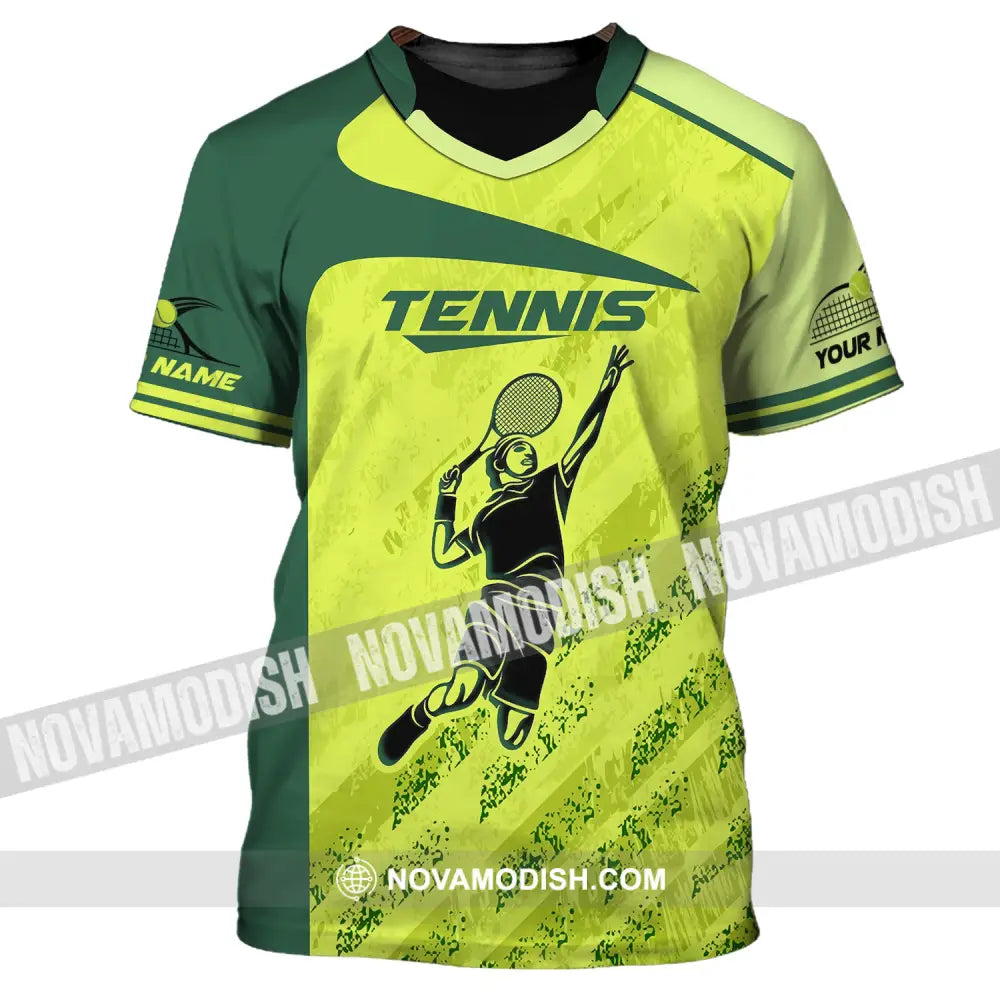 Man Shirt Custom Name Tennis T-Shirt For Club Gift Players / S
