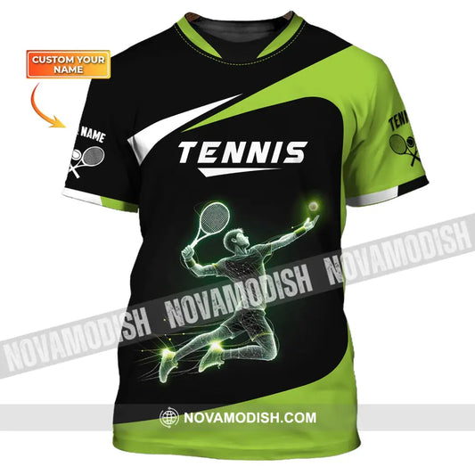Man Shirt Custom Name Tennis T-Shirt For Team Gift Players / S