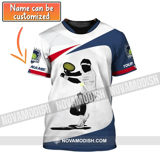 Man Shirt Custom Name Tennis T-Shirt Polo Hoodie Gift For Lover