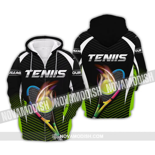 Man Shirt Custom Name Tennis T-Shirt Polo Zipper Hoodie Gift For Lover / S