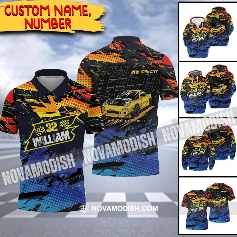 Man Shirt - Custom Racing T-Shirt - Urban Legend - King Of The Street - Shirt for Racing Team T-shirt