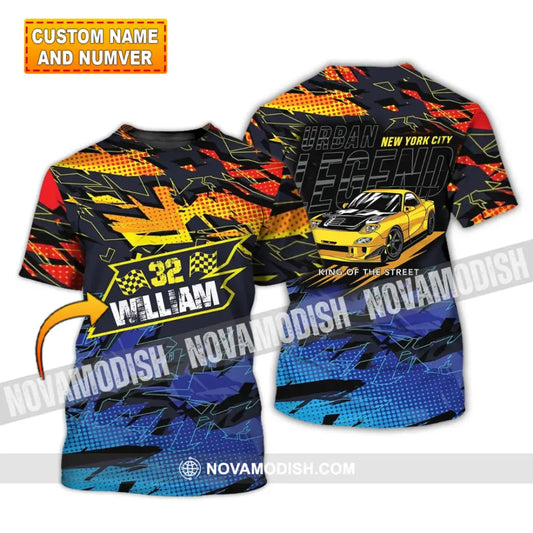 Man Shirt - Custom Racing T-Shirt - Urban Legend - King Of The Street - Shirt for Racing Team T-shirt