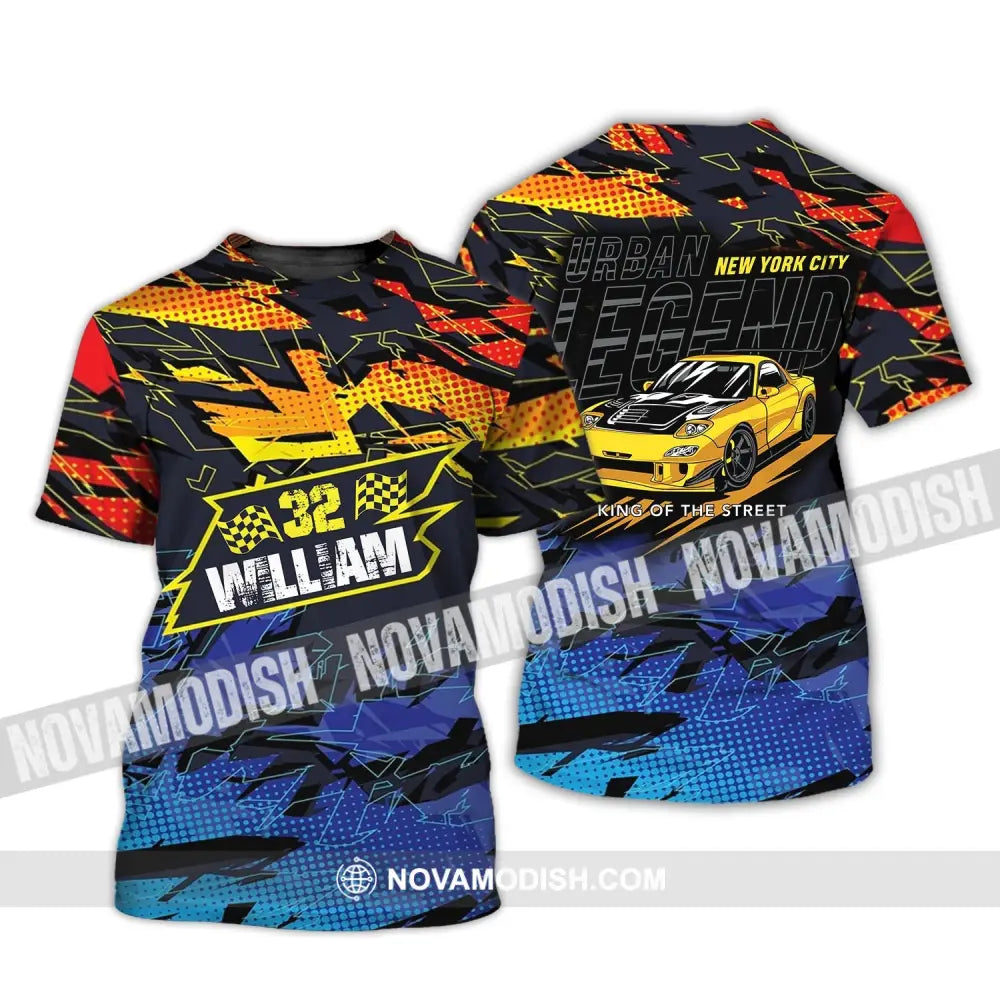Man Shirt - Custom Racing T-Shirt - Urban Legend - King Of The Street - Shirt for Racing Team T-Shirt / S T-shirt