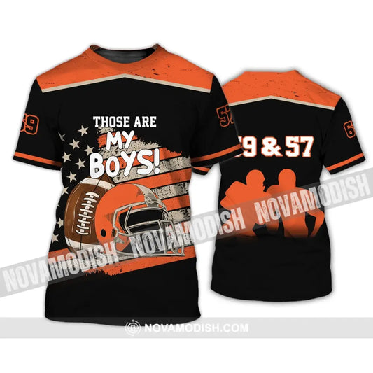 Man Shirt - Custom Rugby Football T-Shirt - Those Are My Boys - Football Clothing T-Shirt / S T-shirt