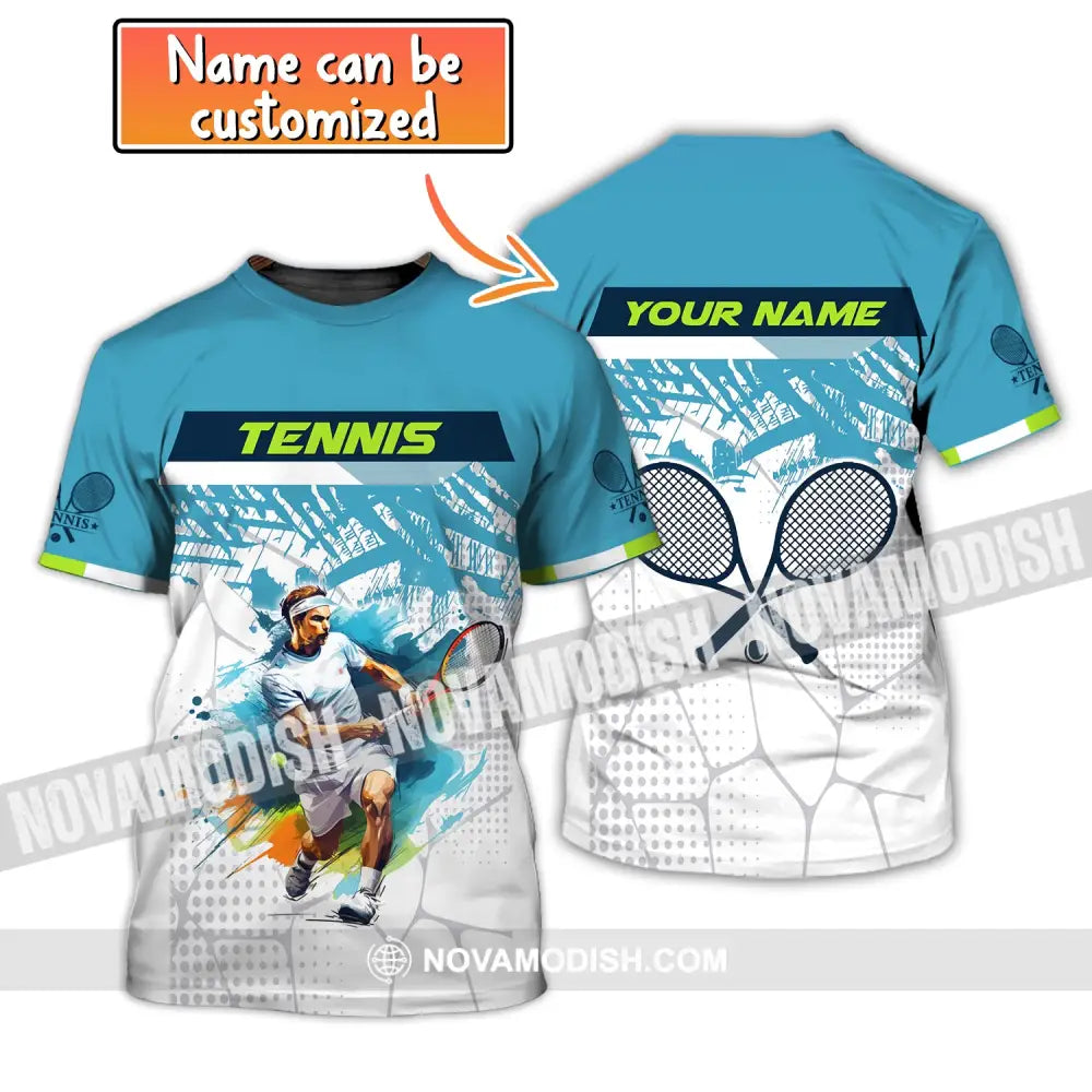 Man Shirt Custom Tennis Club Gift For Player Gifts T-Shirt