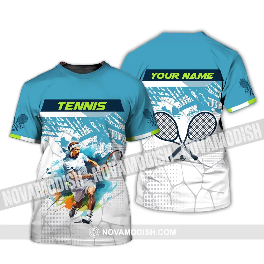 Man Shirt Custom Tennis Club Gift For Player Gifts T-Shirt / S