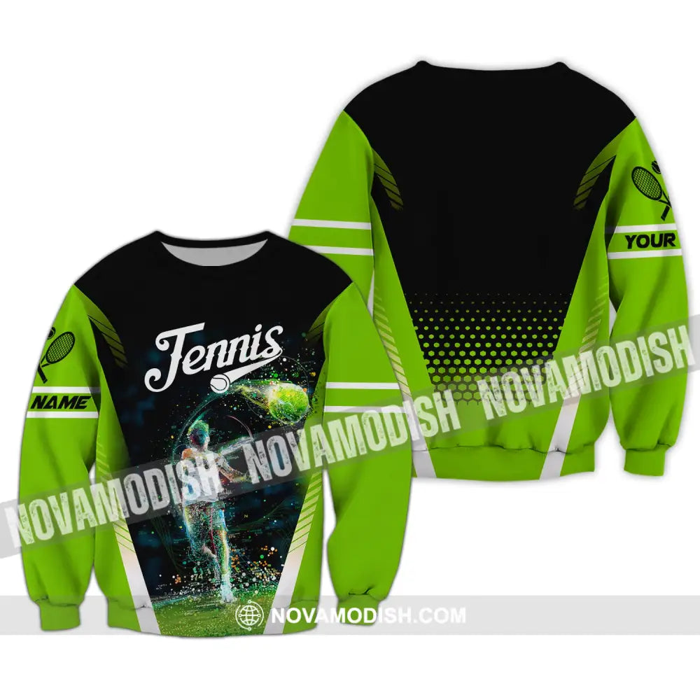 Man Shirt Custom Tennis Gift For Player Club Gifts Long Sleeve / S T-Shirt