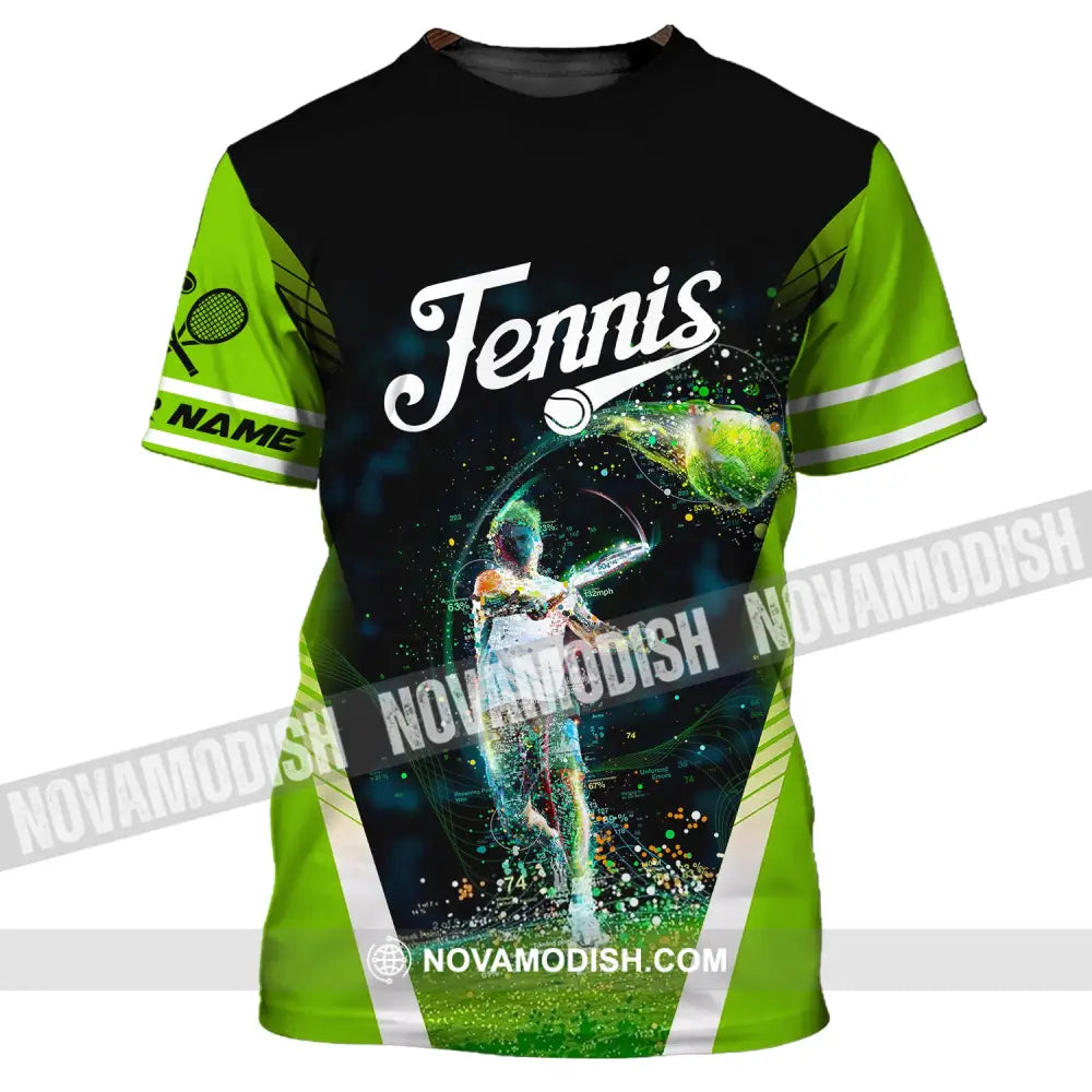 Man Shirt Custom Tennis Gift For Player Club Gifts T-Shirt / S