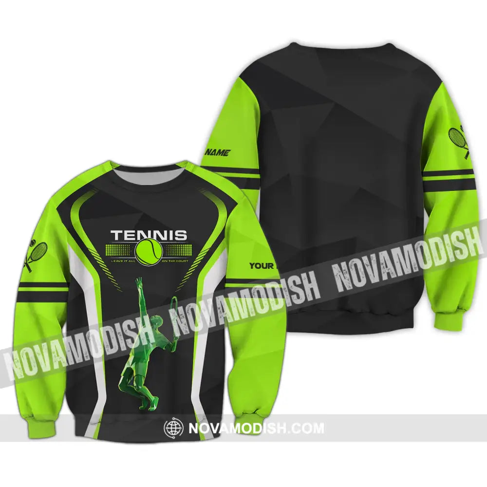 Man Shirt Custom Tennis Team Gift For Player Gifts Long Sleeve / S T-Shirt