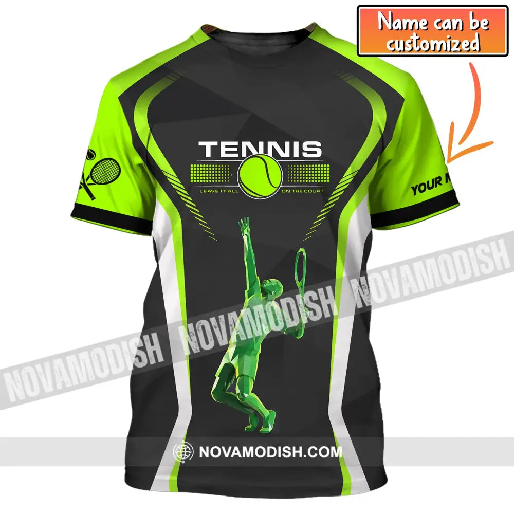 Man Shirt Custom Tennis Team Gift For Player Gifts T-Shirt