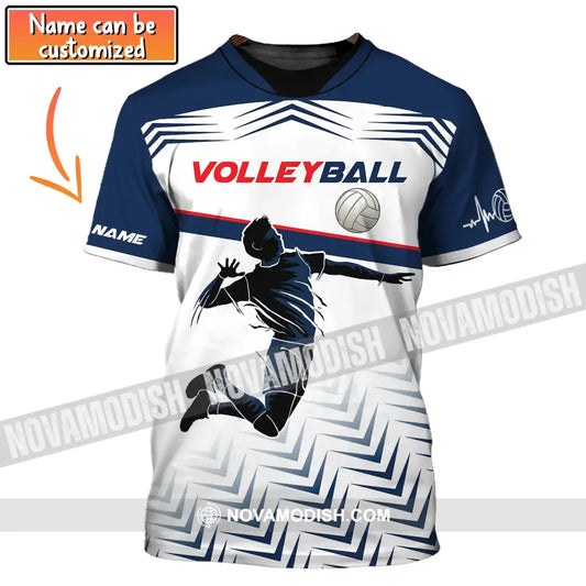 Man Shirt Custom Volleyball T-Shirt For Team Gift Players