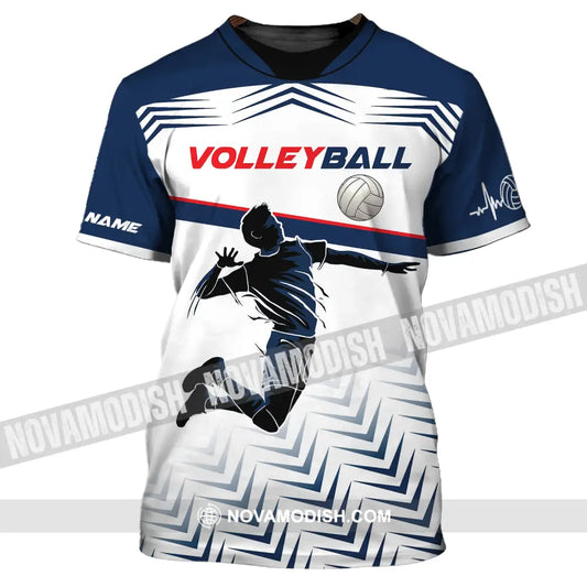Man Shirt Custom Volleyball T-Shirt For Team Gift Players / S
